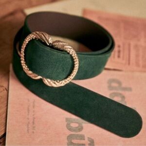 (RARE) NWT Sézane Artemis Belt in Bottle Green